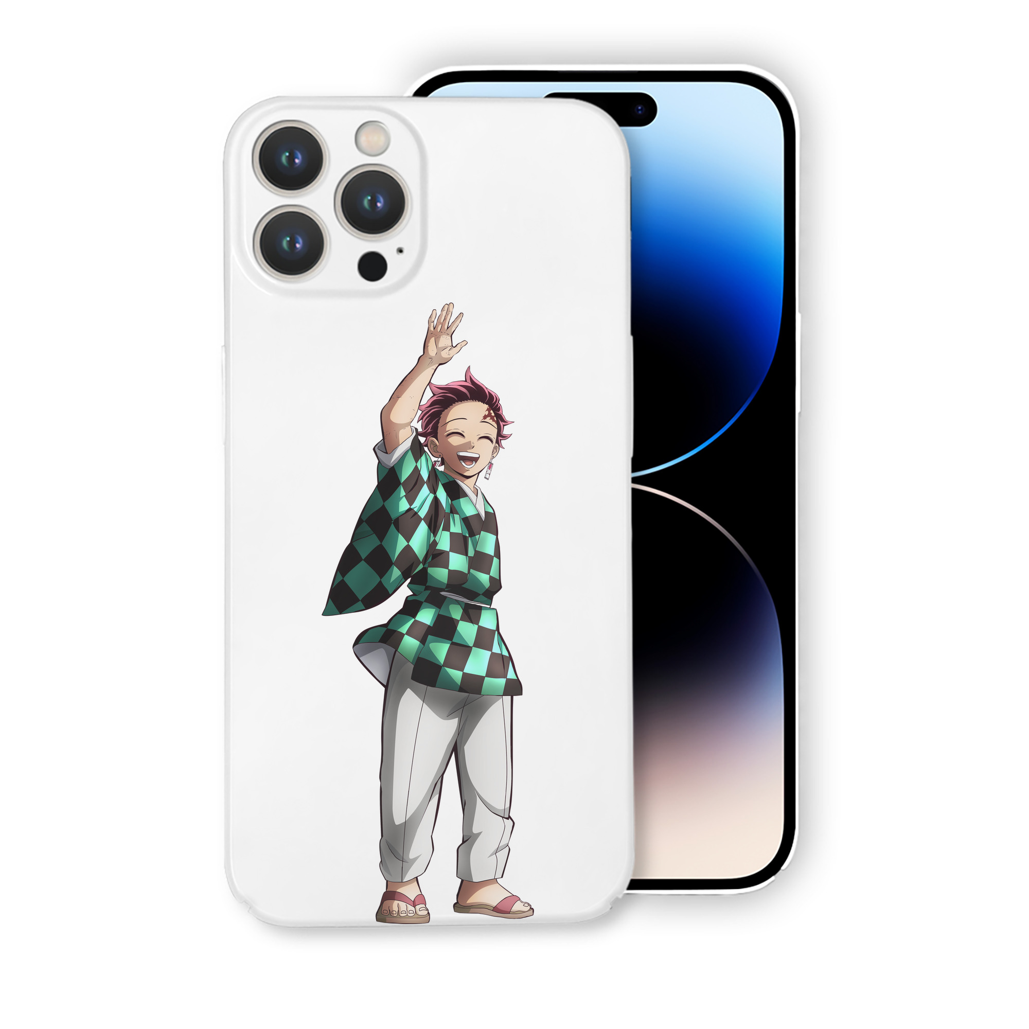 （画像用） 鬼滅の刃 竈門 炭治郎／かまど たんじろう Kamado Tanjirou 【iPhone 14シリーズ対応】ハードケース